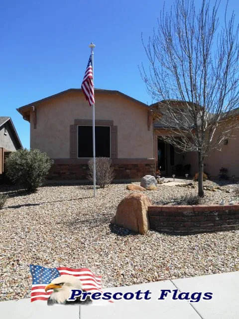 17 ft Heavy Duty Sectional Flagpole - Made in USA from Prescott Flags