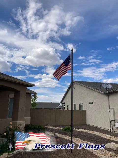 17 ft Heavy Duty Sectional Flagpole - Made in USA from Prescott Flags