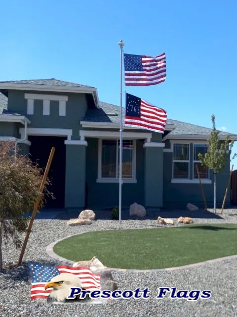 17 ft Heavy Duty Sectional Flagpole - Made in USA from Prescott Flags