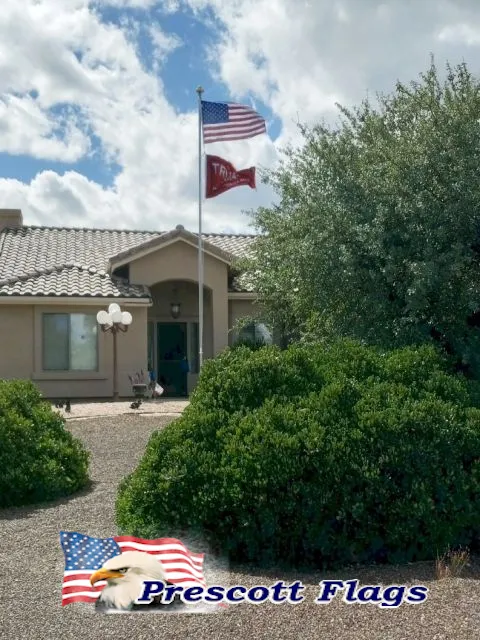 23 ft Heavy Duty Sectional Flagpole - Made in USA from Prescott Flags