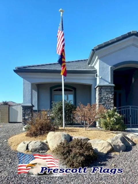 17 ft Heavy Duty Sectional Flagpole - Made in USA from Prescott Flags