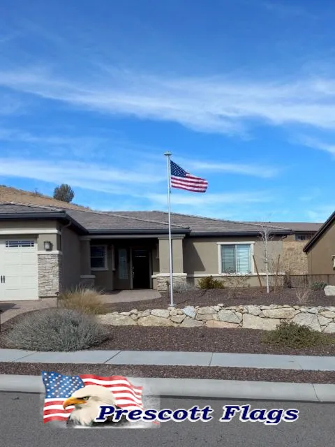 20 ft Telescoping Heavy Duty Flagpole - Made in USA from Prescott Flags