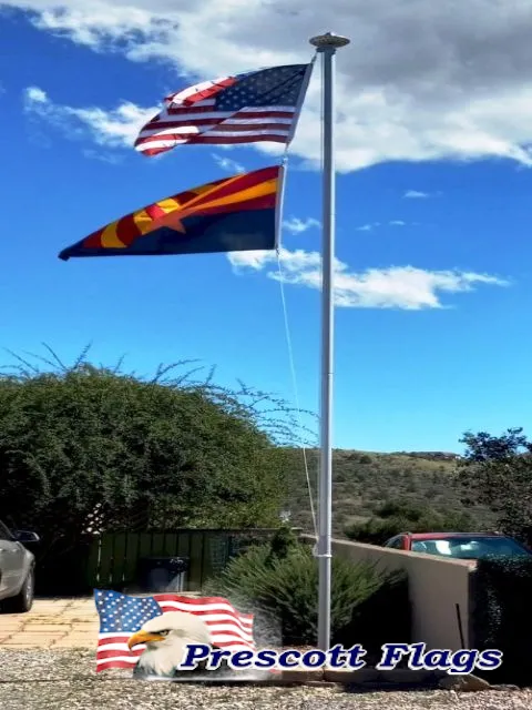 23 ft. 2.75 Dia. Super Duty Sectional Flagpole - Made In USA from Prescott Flags