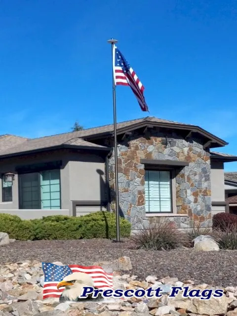 20-foot Bronze Heavy Duty Telescoping Flagpole - Made in USA from Prescott Flags