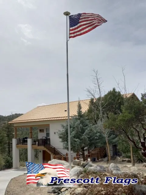 20 ft Telescoping Heavy Duty Flagpole - Made in USA from Prescott Flags