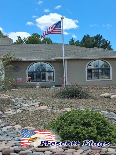 17 ft 2.4 Dia. Heavy Duty Sectional Flagpole - Made in USA from Prescott Flags
