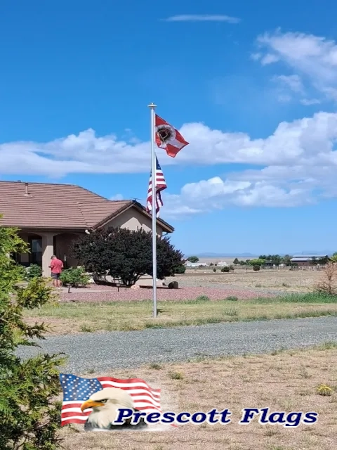 23 ft 2.4 Dia. Heavy Duty Sectional Flagpole - Made in USA from Prescott Flags