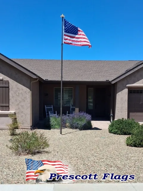 20-foot Bronze Heavy Duty Telescoping Flagpole - Made in USA from Prescott Flags