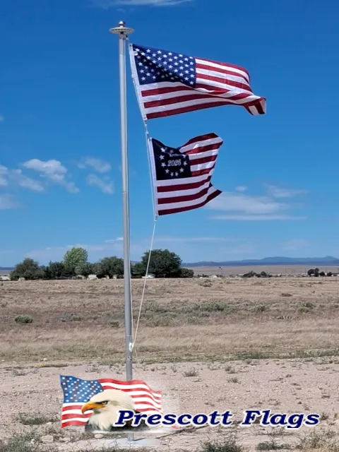 17 ft 2.4 Dia. Heavy Duty Sectional Flagpole - Made in USA from Prescott Flags