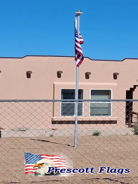17 ft 2.4 Dia. Heavy Duty Sectional Flagpole - Made in USA from Prescott Flags