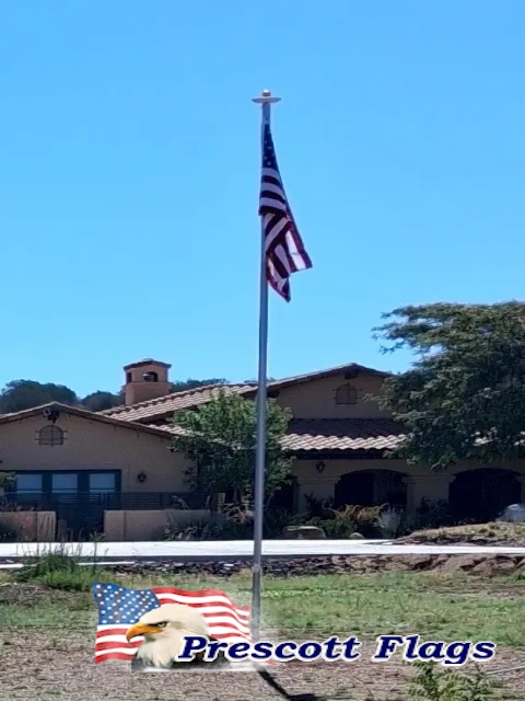 23 ft 2.4 Dia. Heavy Duty Sectional Flagpole - Made in USA from Prescott Flags