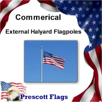 External Halyard Flagpole