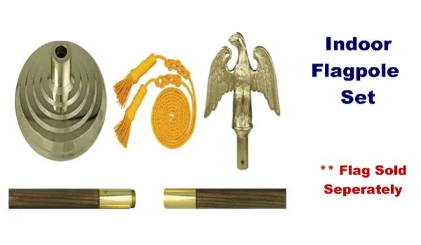 Indoor Flagpole Set