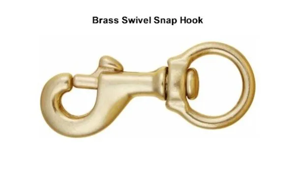 Brass Swivel Snap Hook