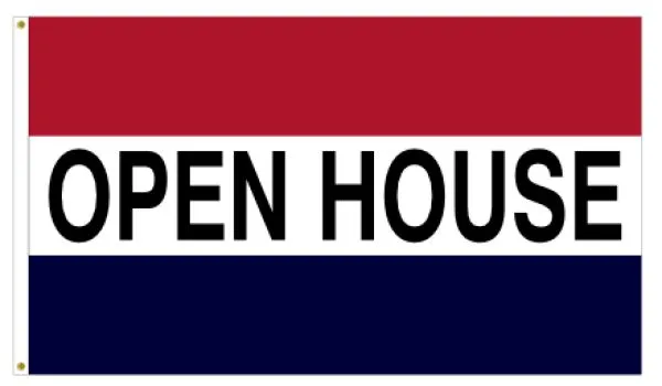 3x5 Open House Message Flag