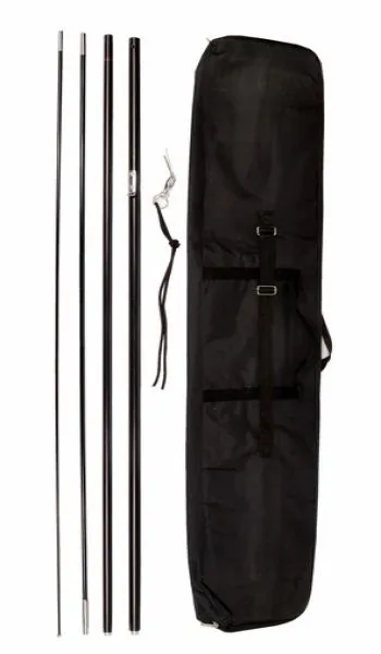 11 Foot Fiberglass Feather Flagpole and Carrying Case