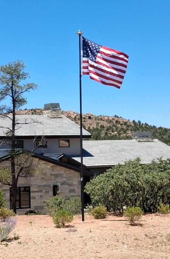 20 ft Black Heavy Duty Flagpole