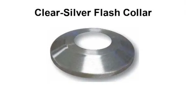 Silver-Clear Flash Collar 12 by 3.5 inches