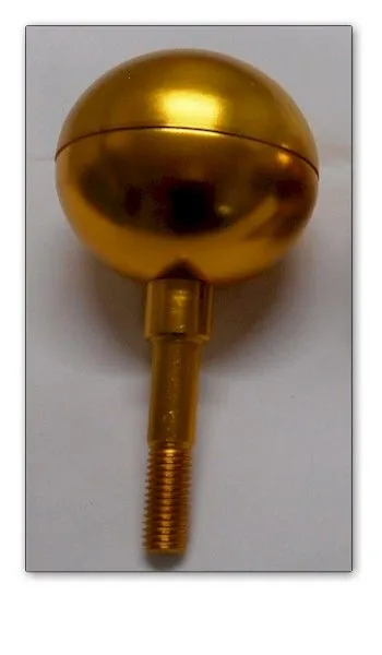 6" Aluminum Gold Ball Finial