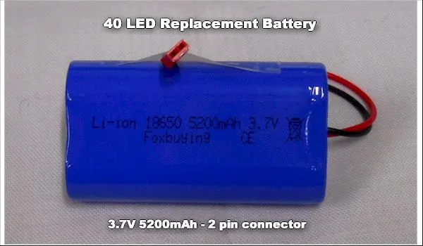 40 LED Flagpole Light Replacement Battery