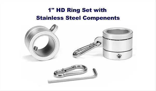 1 inch Flagpole Aluminum HD Anti Wrap Ring Set