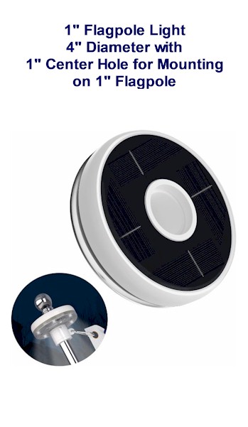 1 inch Center Hole Flagpole Light