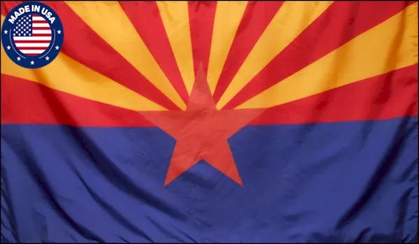 12x18 inch Arizona State 200 Denier Nylon Flag - Made in USA