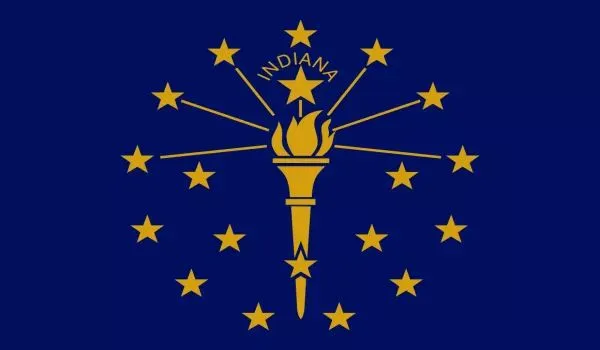 Indiana Flag Made In USA