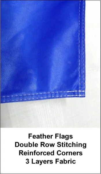 Three Layers of Fabric, Double Row Stitching