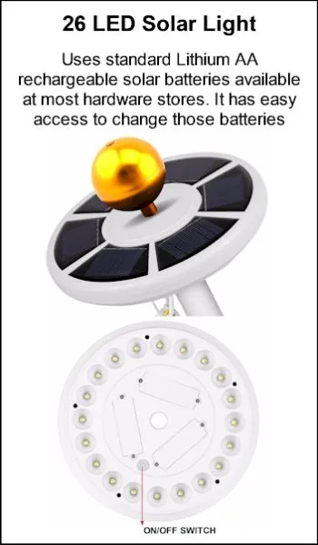 26 LED Solar Light