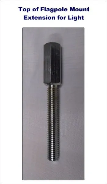 Flagpole Mount Trough Light Extension