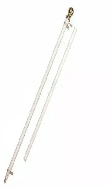 White Free Spin Flagpole