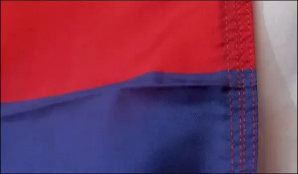 Double Folded 4 Rows of Stitching on Fly End