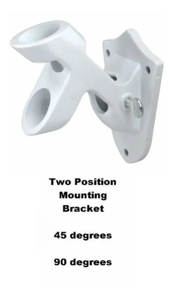 White Cast Aluminum 2 Position Bracket