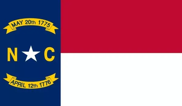 North Carolina Flag Made In USA