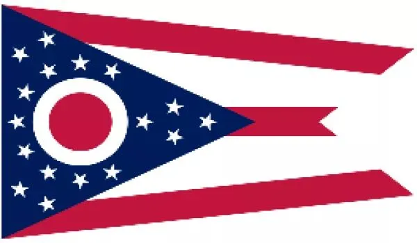 2x3 Ohio Nylon Flag
