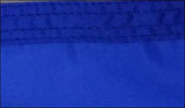 4 Rows of Stitching on Fly End