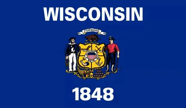Wisconsin Flag Made In USA