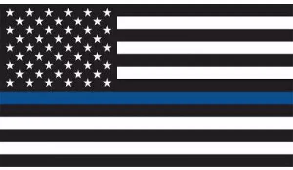 Thin Blue Line American Flag