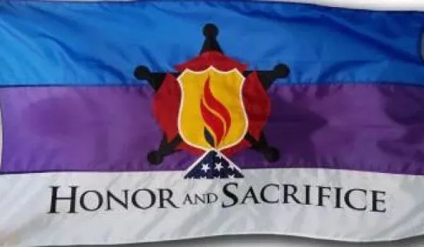 3x5 200 Denier Nylon Honor and Sacrifice Flag - Made in USA